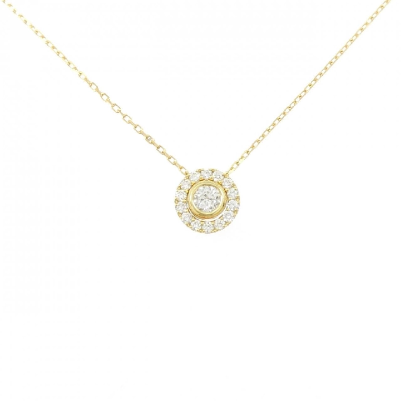 K18YG Dây chuyền kim cương 0.159CT - Hàng hiệu Chính hãng 858814