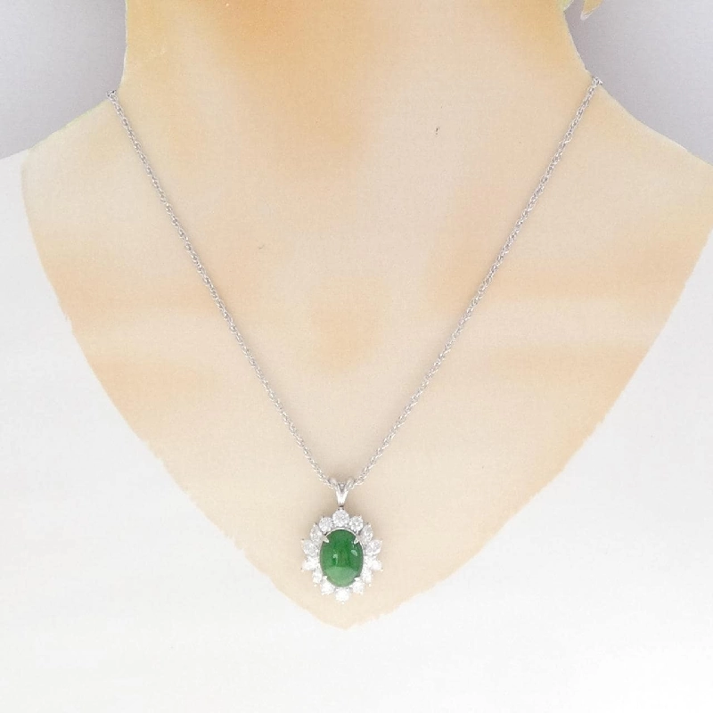 Dây chuyền ngọc bích PT900/PT850 4.88CT - Hàng hiệu Authentic 859209