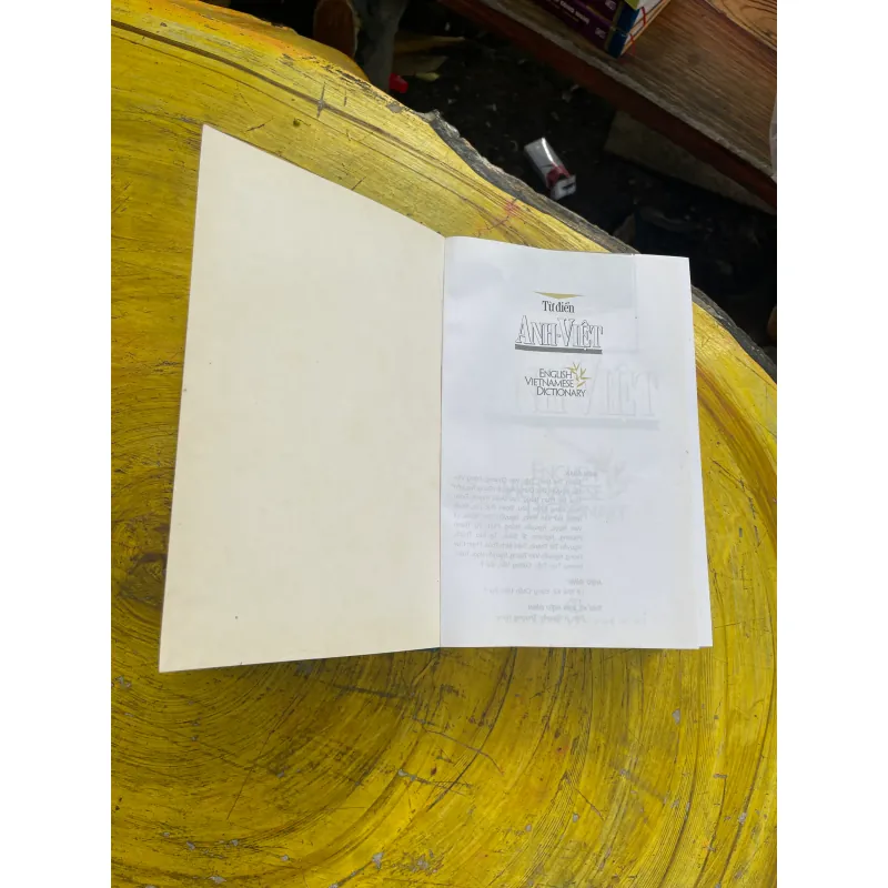 TỪ ĐIỂN ANH - VIỆT ENGLISH- VIETNAMESE DICTIONARY- VIỆN NGÔN NGỮ HỌC- NEW EDITION 731006