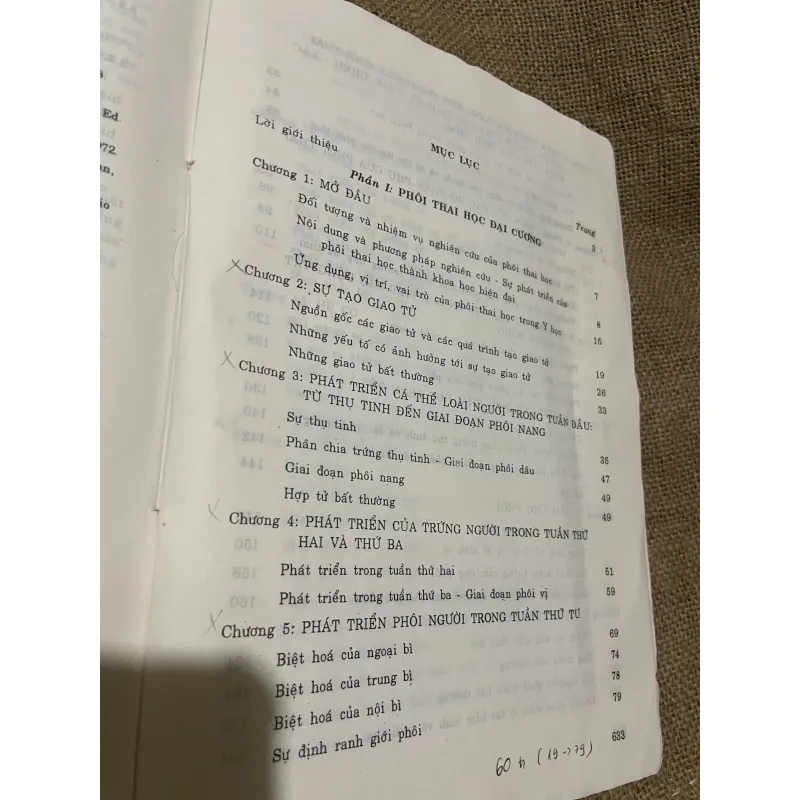 PHÔI THAI HỌC NGƯỜI, SÁCH Y, KHỔ LỚN, 630  TRANG 569807