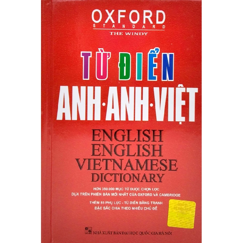 Oxford Standard - Từ Điển Anh - Anh - Việt (350.000 Từ) (Bìa Cứng) - The Windy 286465