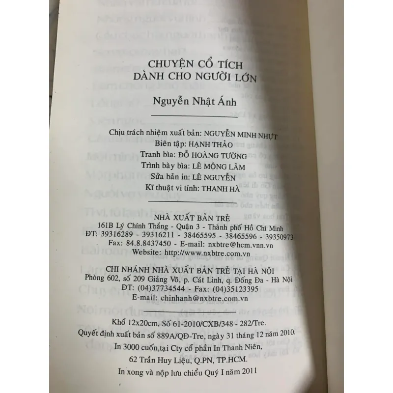 Truyện Cổ Tích Dành Cho Người Lớn - Nguyễn Nhật Ánh 928051