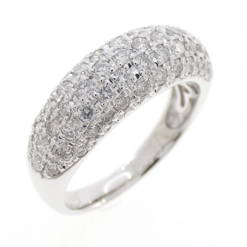 Nhẫn kim cương Pavé K18WG 1.00CT 671097