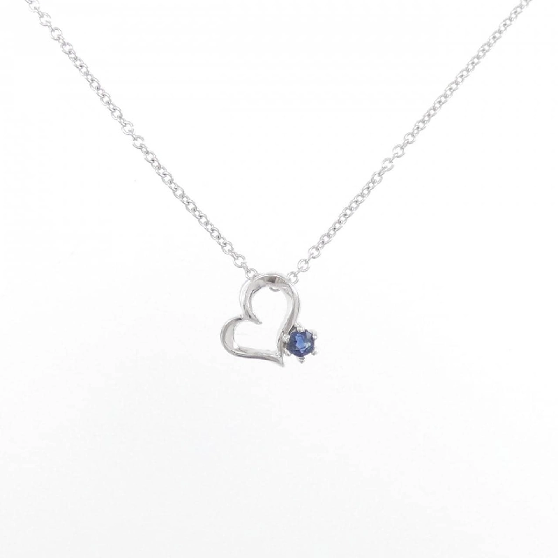 K10WG Dây chuyền hình trái tim Sapphire - Hàng hiệu Chính hãng 861262