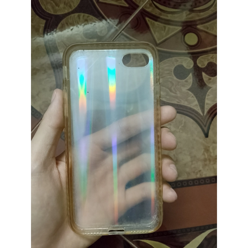 Ốp nhựa cứng iPhone 6 trong suốt pha 7 sắc cầu vồng 493772