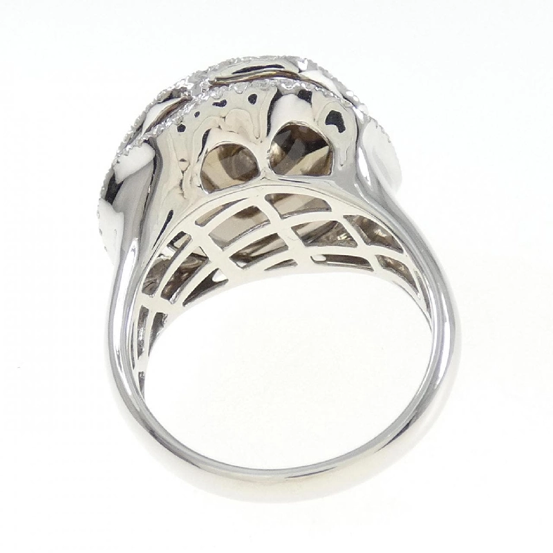 Nhẫn đá thạch anh khói K18WG 10.60CT 672278