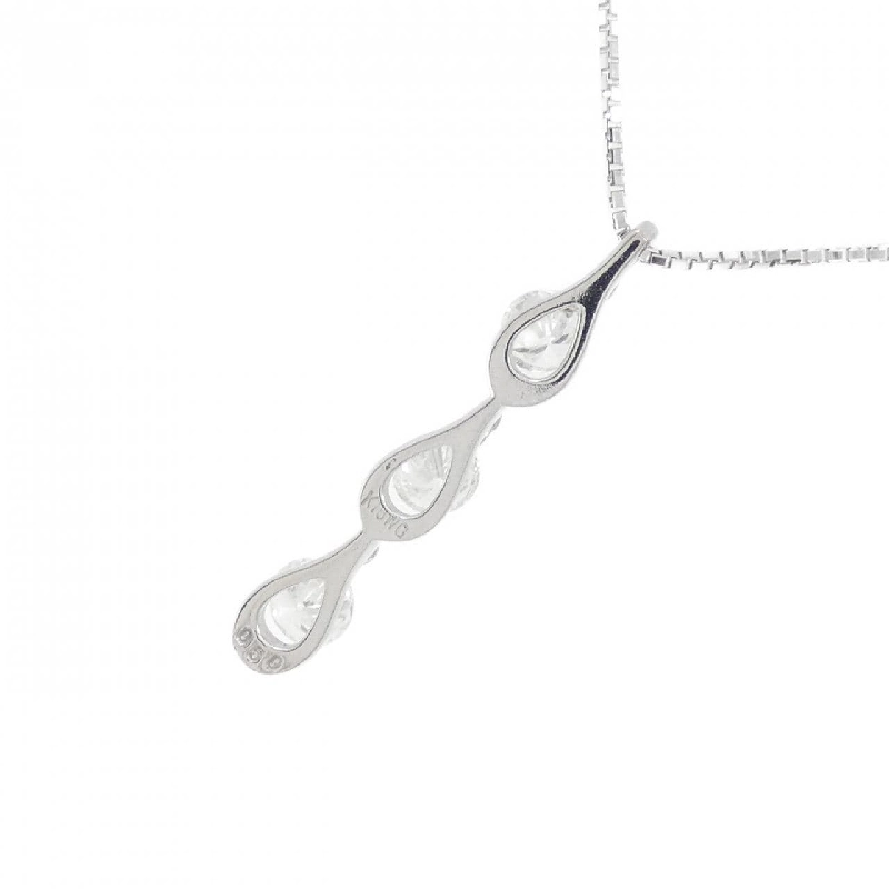 K18WG Dây chuyền kim cương ba viên 0.50CT - Hàng hiệu Chính hãng 861352