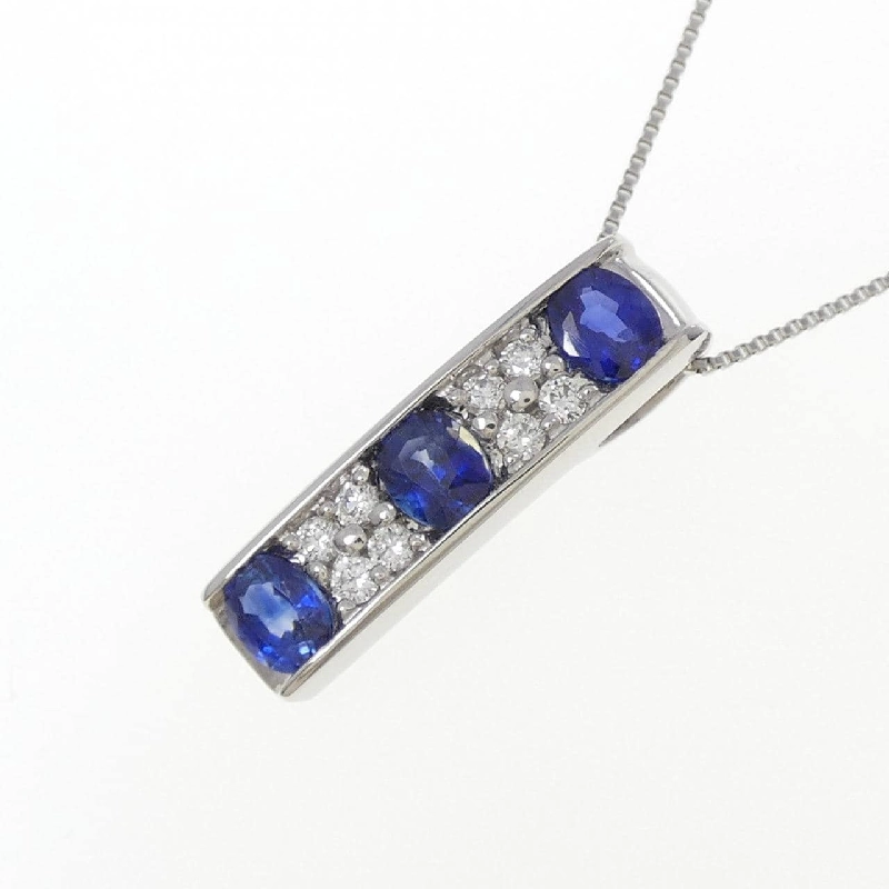 Dây chuyền Sapphire PT900/PT850 0.90CT - Hàng hiệu Chính hãng 859244