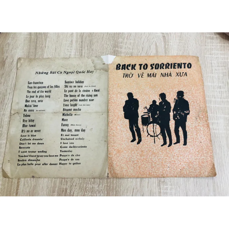 Tờ nhạc Trở Về Mái Nhà Xưa -  1958 994278