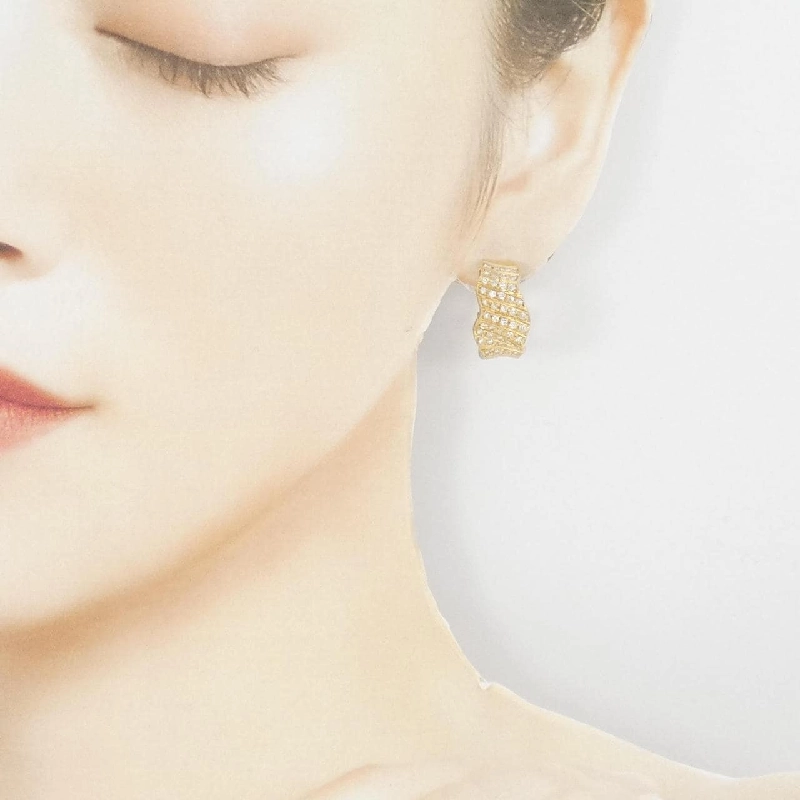 K18YG Bông tai kim cương 1.00CT - Hàng hiệu Chính hãng 865369