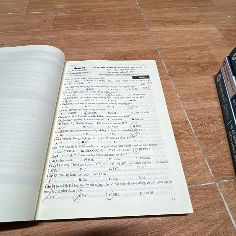 50 đề minh hoạ môn hoá học 356391