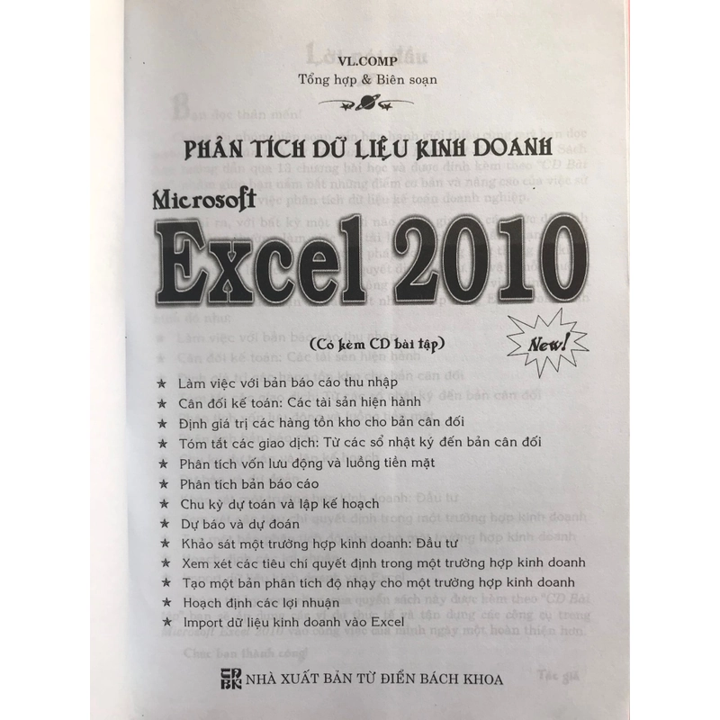 PHÂN TÍCH DỮ LIỆU KINH DOANH MICROSOFT EXCEL 2010(Kèm CD) 474967