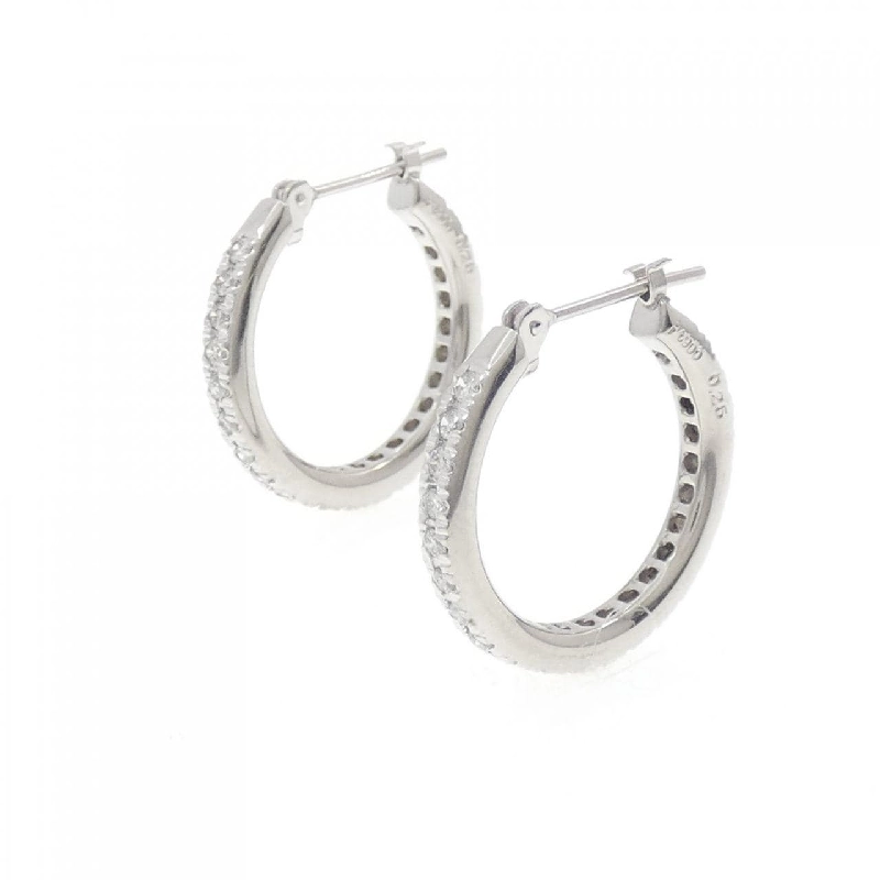 PT900 Bông tai kim cương hình vòng 0.50CT - Hàng hiệu Authentic 870895