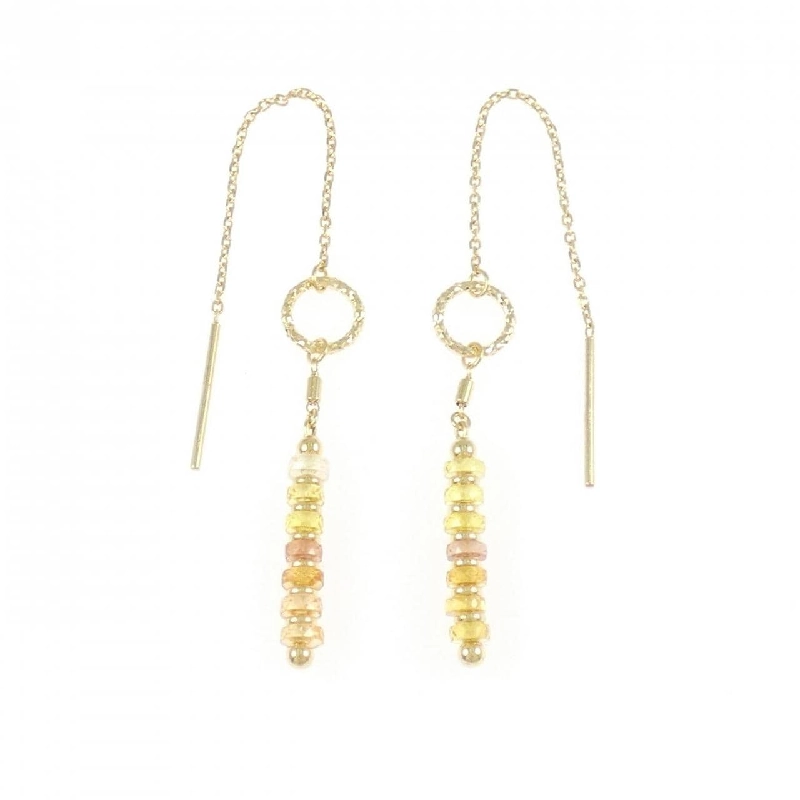 K18YG Sapphire Bông tai 1.80CT - Hàng hiệu Chính hãng 866455