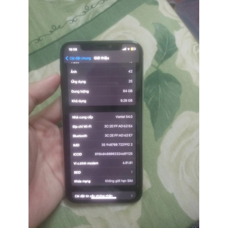 Iphone X 64gb Trắng 537130