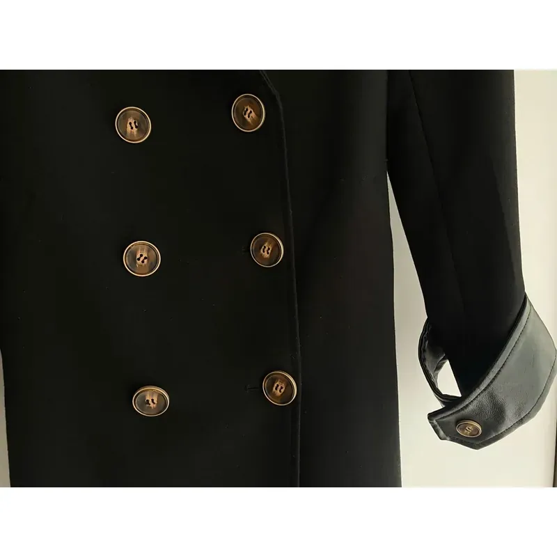 JACKET MĂNG TÔ NỮ* MỚI 99,99%***UP-TO-SECONDS* CỔ DA TAY DA* NEW 2.800k 591324