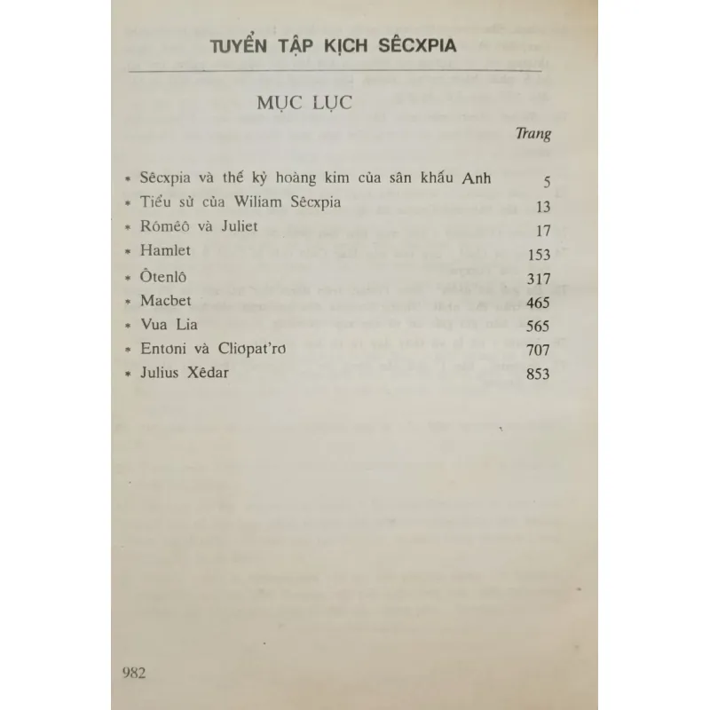 Tuyển tập kịch Sechxpia 926595