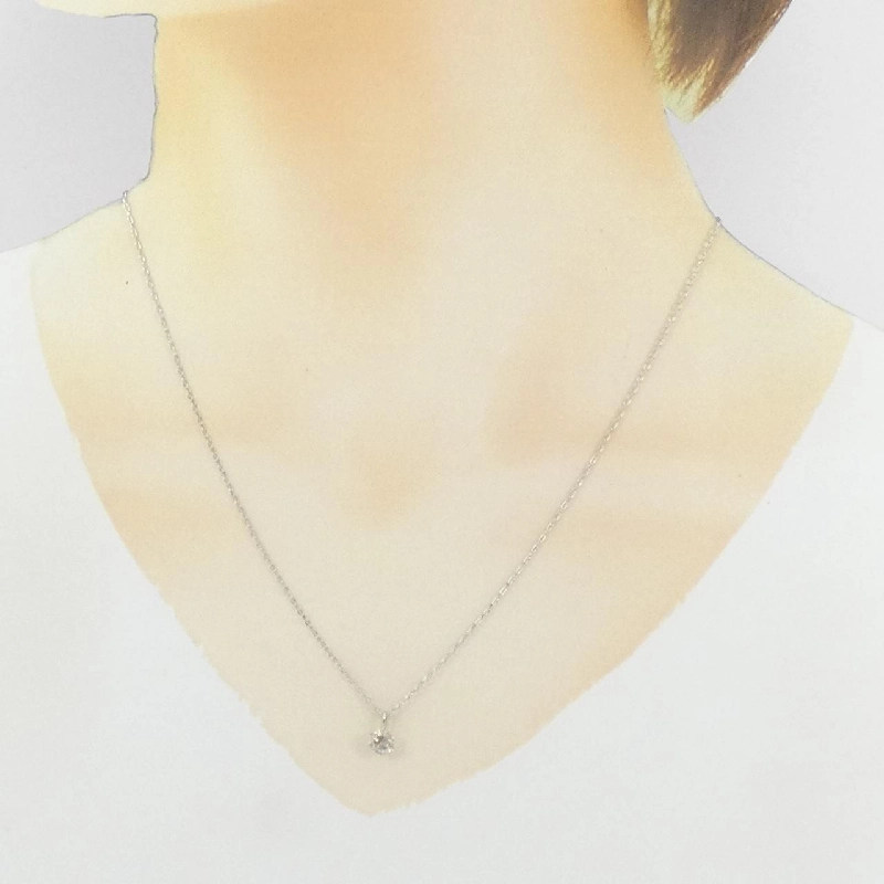 Dây chuyền kim cương Solitaire PT900/PT850 0.45CT - Hàng hiệu Chính hãng 859045