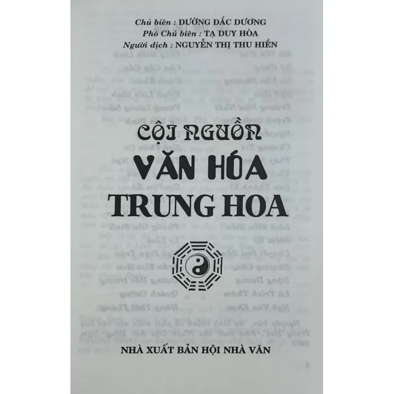 Cội nguồn văn hóa Trung Hoa (Đường Đắc Dương) 777832