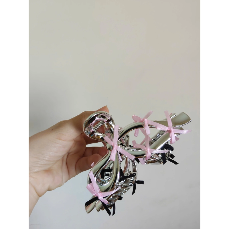 Kẹp bạc gắn nơ 457757