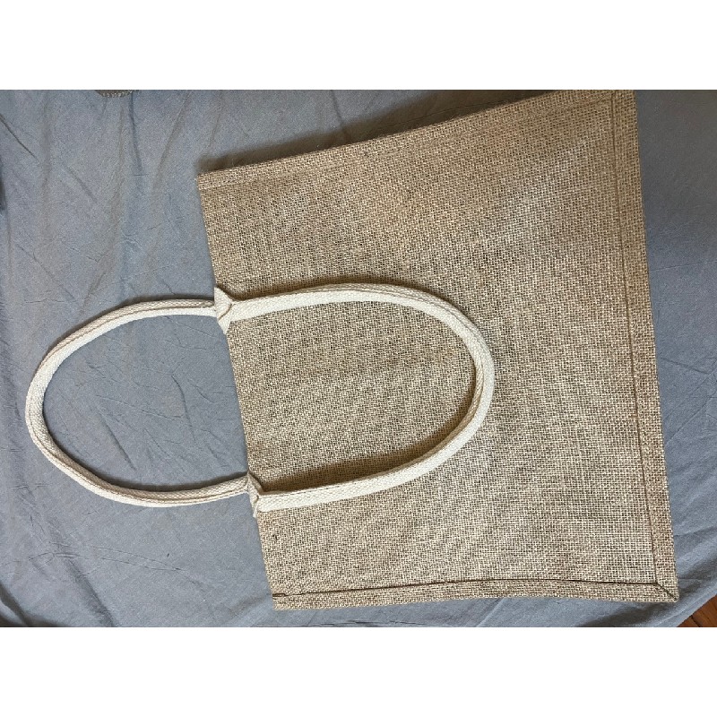 TÚI MUJI VẢI SỢI ĐAY TRẮNG THÔ 1080