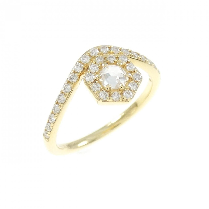 Nhẫn nhẫn hồng kim cương K18YG 0.14CT - Hàng hiệu Chính hãng 855396