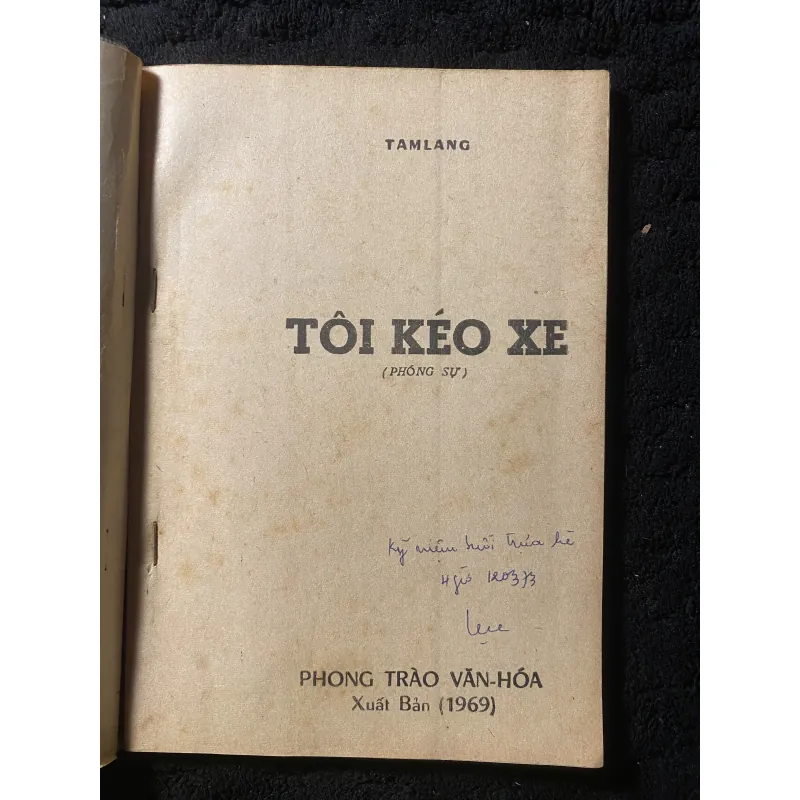 [ Sách xưa] Tôi kéo xe- của nhà văn Tam Lang 1037312
