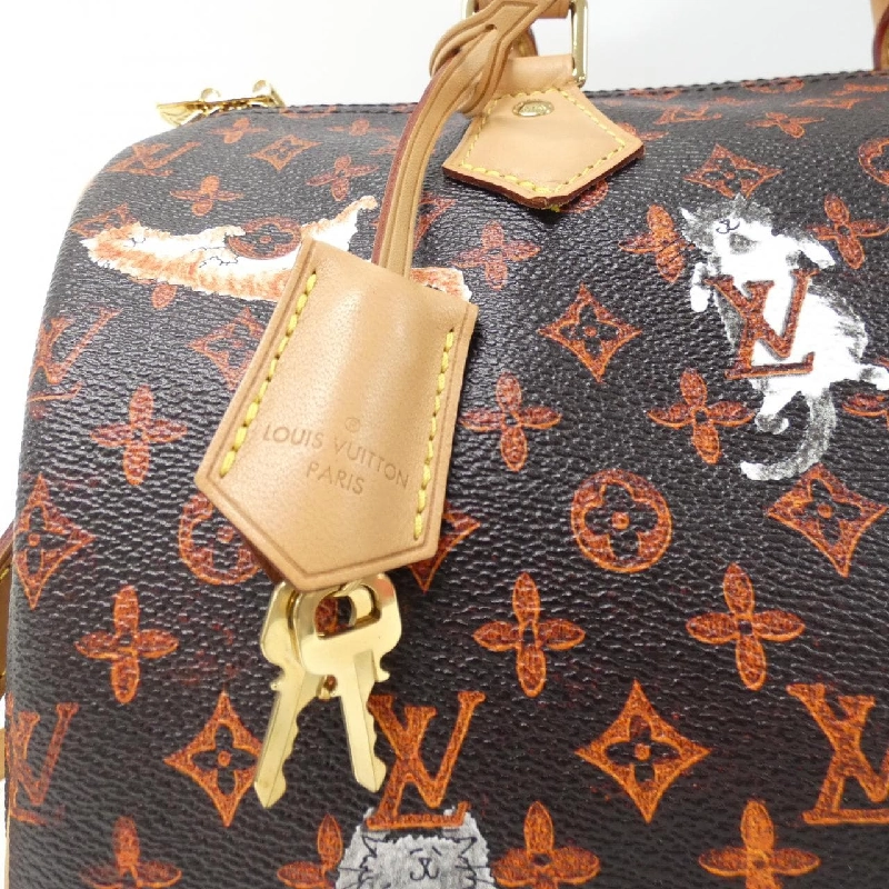 Túi xách Boston Louis Vuitton Catgram Speedy Bandoulière 30cm M44401 615004