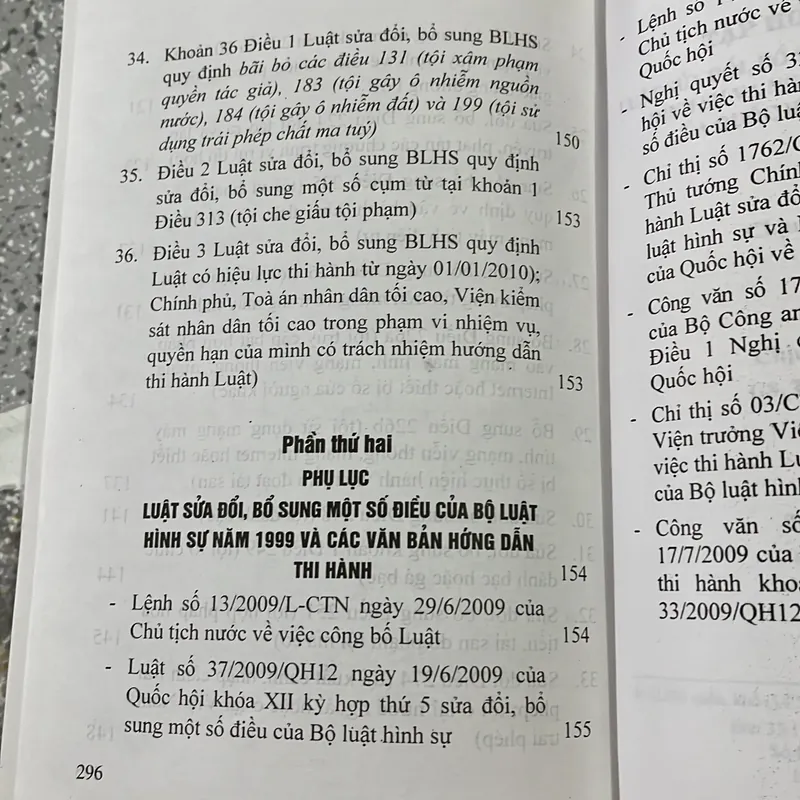 [luật - chính trị -hình sự] Tập huấn chuyên sau sửa đổi Bộ luật hình sự 1999 609763