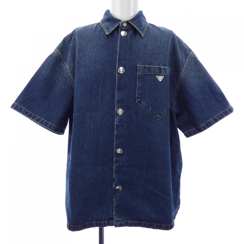 Áo sơ mi ngắn tay PRADA GEC067 S212 14EF - Hàng hiệu Authentic 883391