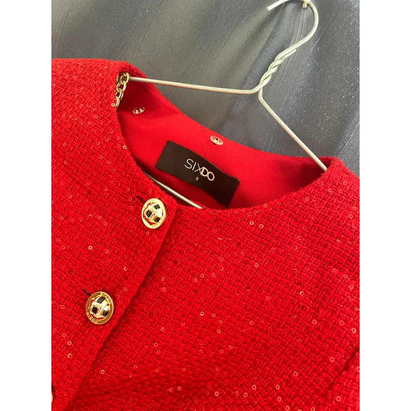 Váy dạ đỏ sixdo 728368