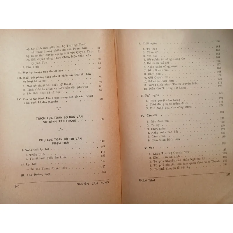 PHẠM THÁI VÀ SƠ KÍNH TÂN TRANG - NGUYỄN VĂN XUNG 705108