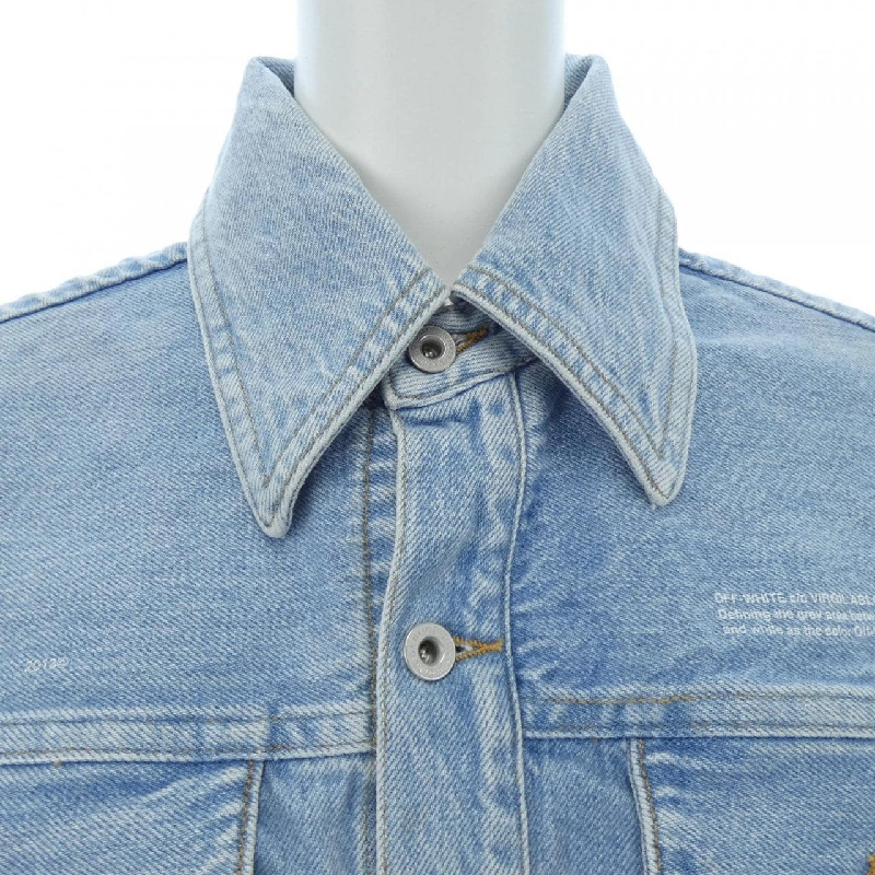 【Mã giảm giá】Áo khoác denim OFF-WHITE màu trắng 641317