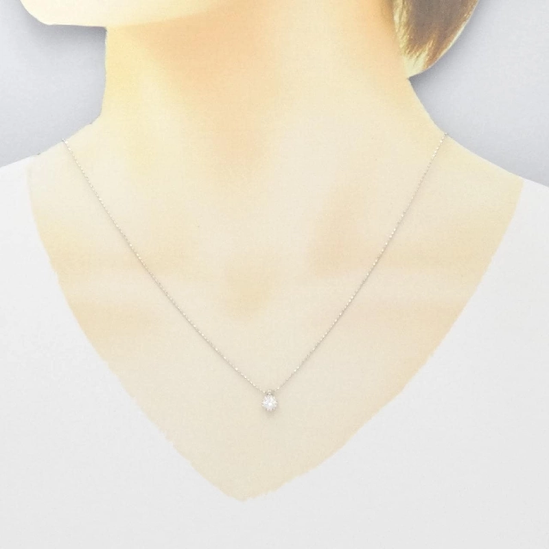 K18WG Dây chuyền kim cương 0.21CT - Hàng hiệu Chính hãng 863967