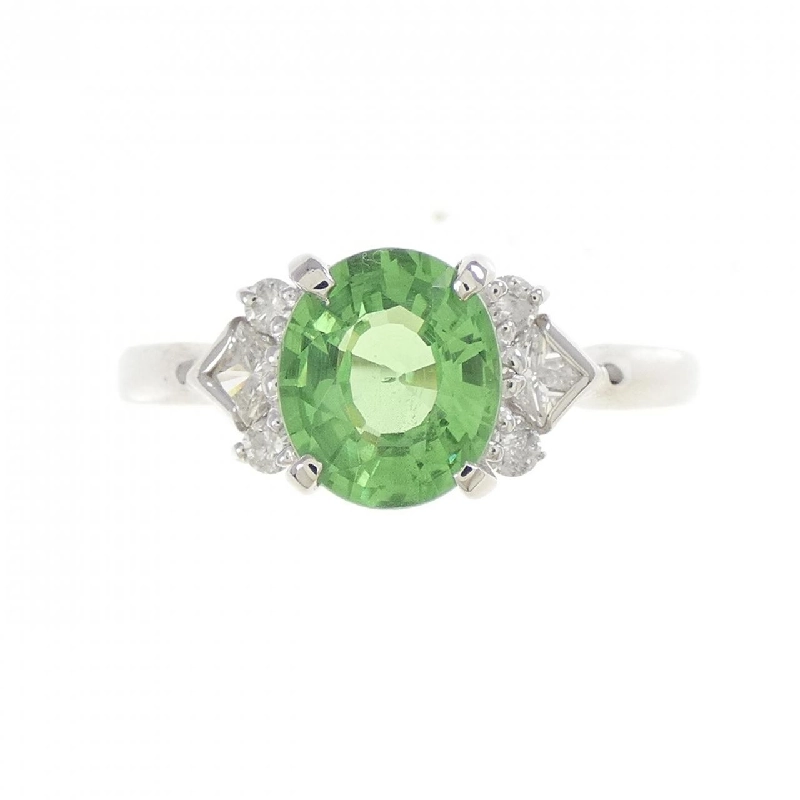 Nhẫn Garnet Xanh PT900 1.44CT - Hàng hiệu Chính hãng 854872