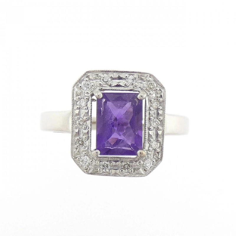 Nhẫn Amethyst K18WG 0.80CT 666262