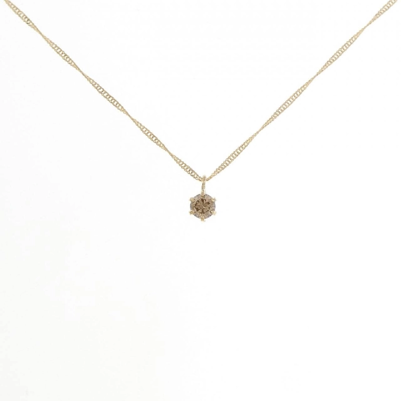 Dây chuyền kim cương K18YG 0.1CT - Hàng hiệu Chính hãng 861171