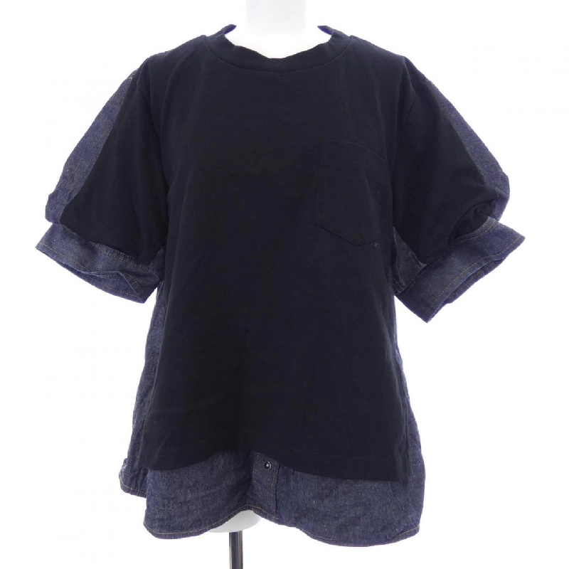 SACAI DUNGAREE COTTON JERSEY 25-08267 Áo - Hàng hiệu Chính hãng 822041