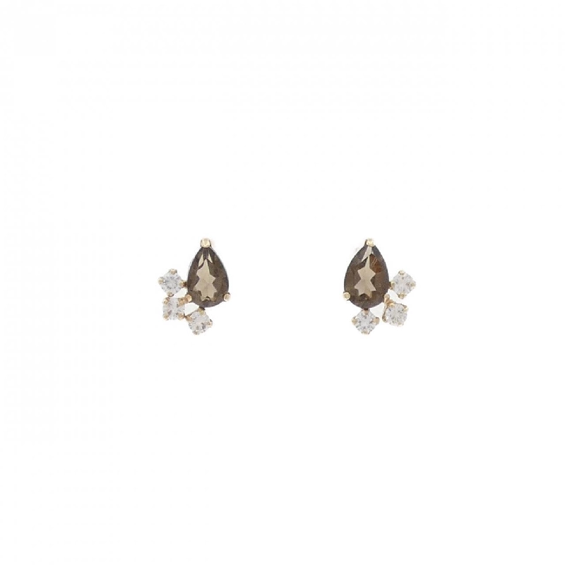 K10YG Đá quý khói Bông tai - Hàng hiệu Authentic 874071