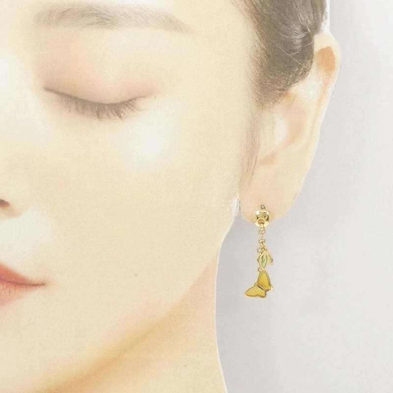 Bông tai nhựa bướm 750YG/K18YG - Hàng hiệu Authentic 870737