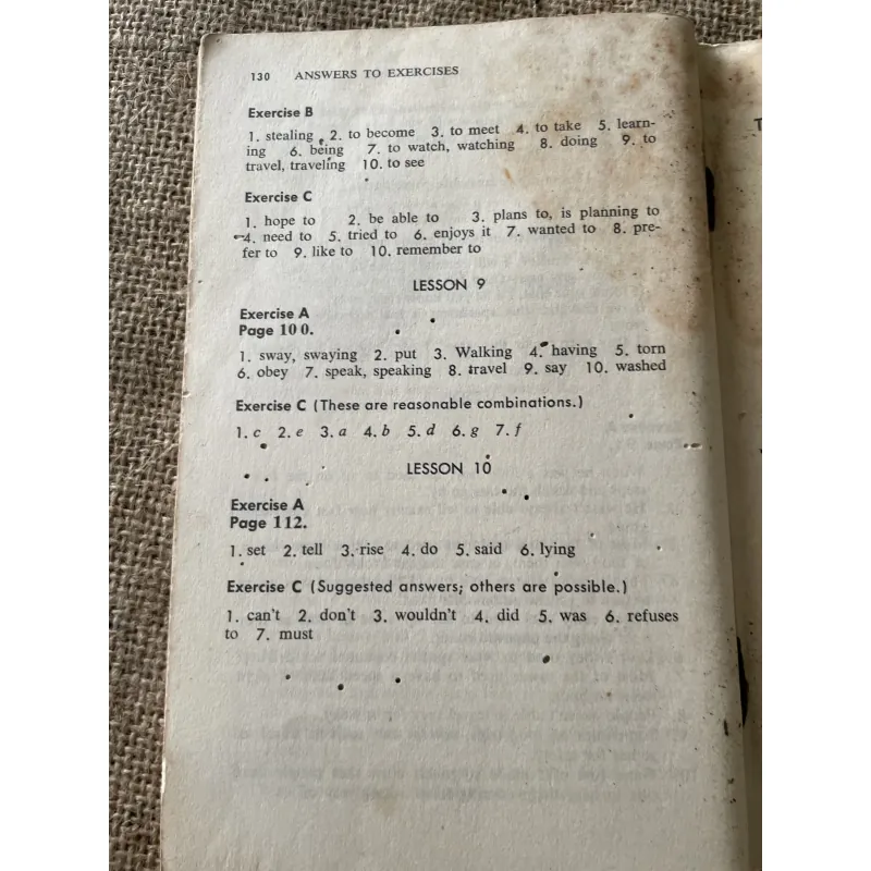 The Key to English VERBS - 1960s 796186