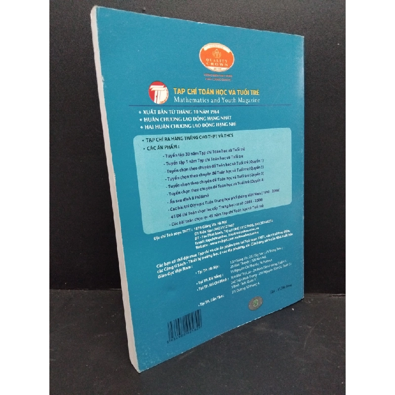 Tuyển chọn theo chuyên đề toán học và tuổi trẻ quyển 1 mới 80% ố nhẹ 2009 HCM.TN2906 300258