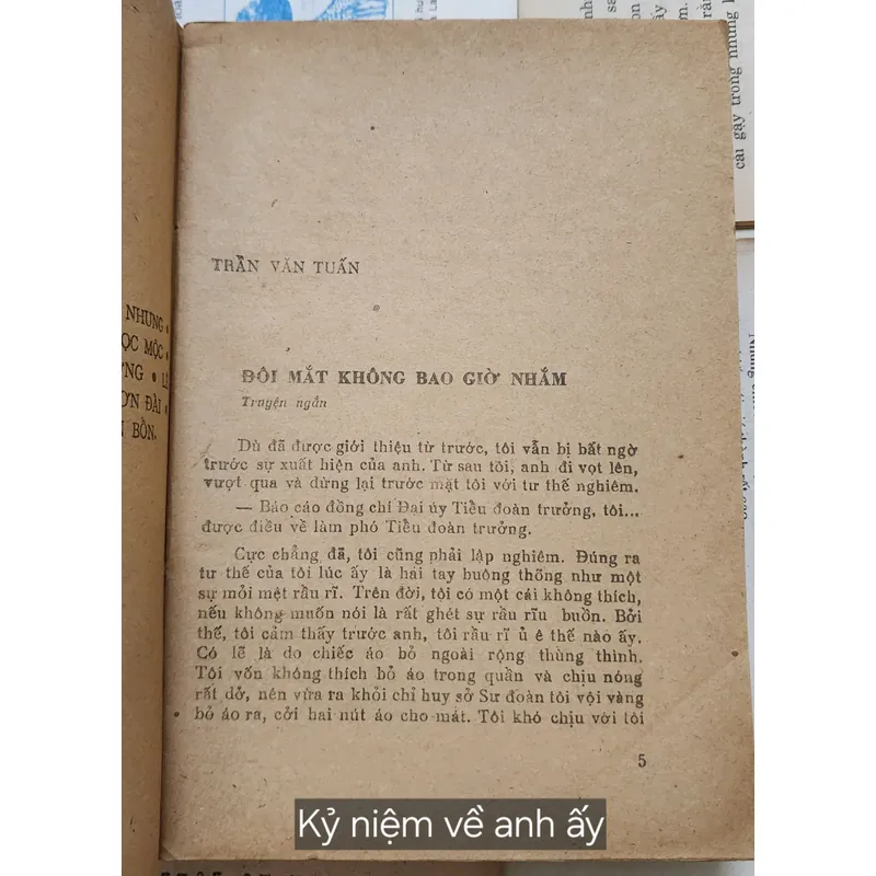 Truyện và ký: KỶ NIỆM VỀ ANH ẤY 707044