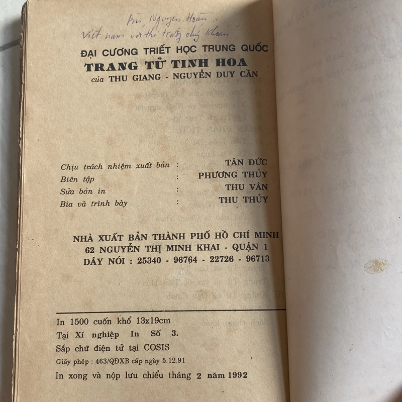TRANG TỬ TINH HOA ( XB 1992) 518175