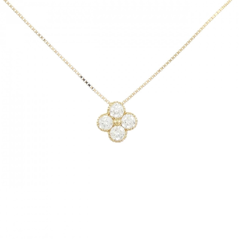 K18YG Dây chuyền kim cương 0.503CT F SI1 VG-GOOD - Hàng hiệu Chính hãng 874786