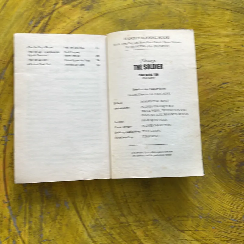 ALWAYS THE SOLDIER - TRAN HOANG TIEN CHIEF EDITOR  937477