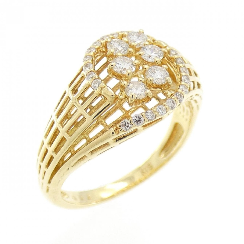 Nhẫn kim cương K18YG 0.33CT 673014