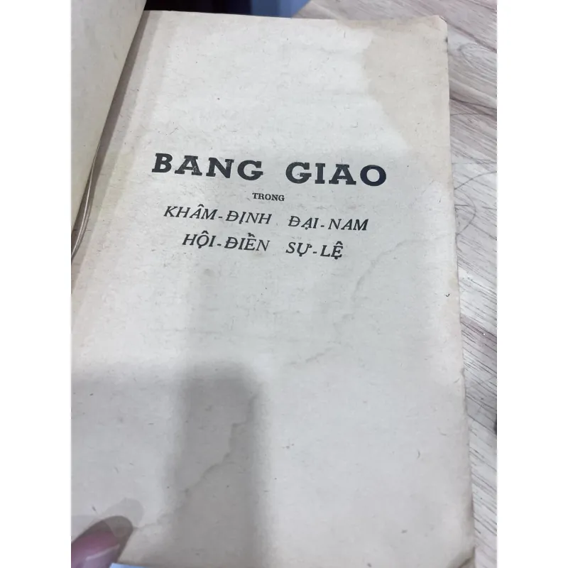 Bang giao trong khâm định đại nam hội điển sử lệ - nguyễn đình diệm 757785