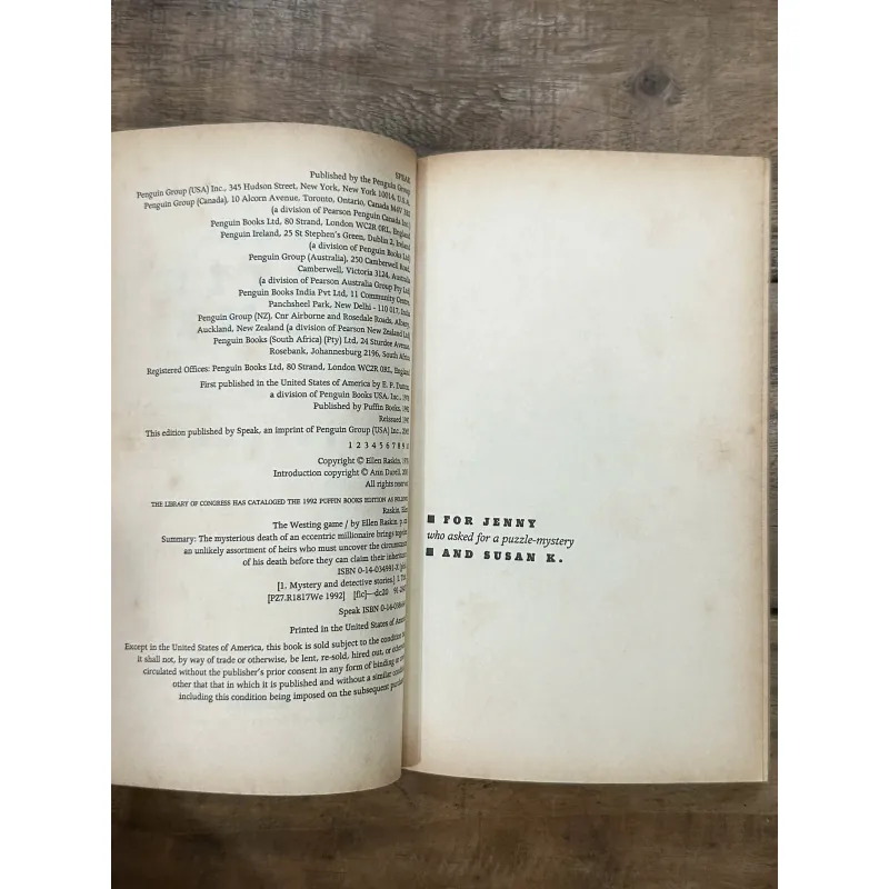 The Westing Game - Ellen Raskin 731973