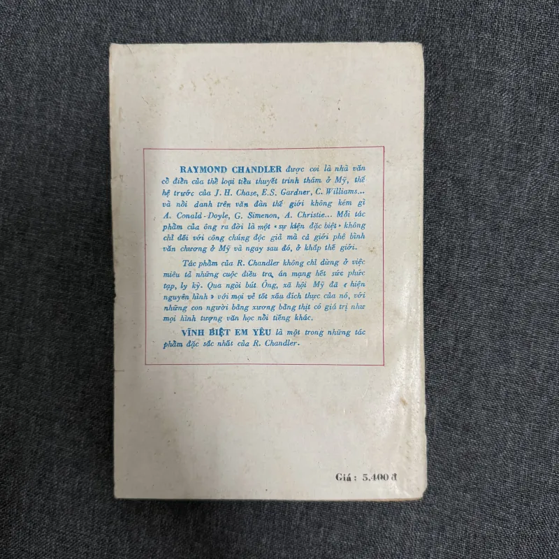 Vĩnh biệt em yêu - Raymond Chandler 933092